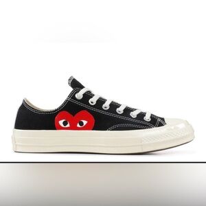 CdG PLAY x Converse Men's Chuck Taylor All Star One Heart Low-Top Sneakers